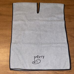 Clothlete Split Golf Bag Towel Ev-ry Logo 15 X 40 Inches Gray Waffle Weave